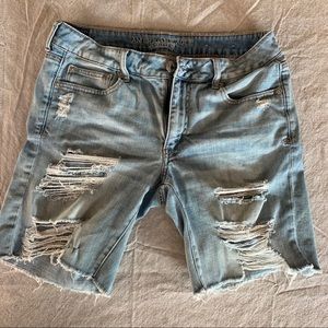 American Eagle Jean Shorts Tom Girl Bermuda size 8